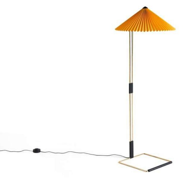 Stojací Lampa HAY, stmívatelné, Žlutá, Obývací pokoj, Kov