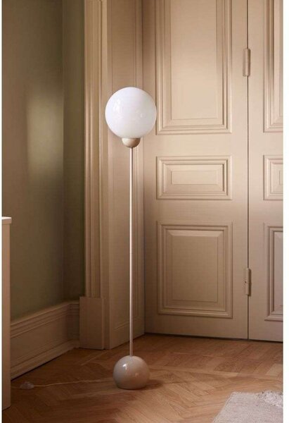 Stojací Lampa Globen Lighting, Béžová, Obývací pokoj, Kov