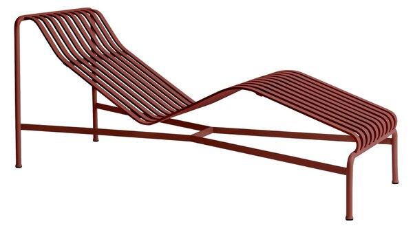 HAY Zahradní lehátko Palissade Chaise Longue, Iron Red