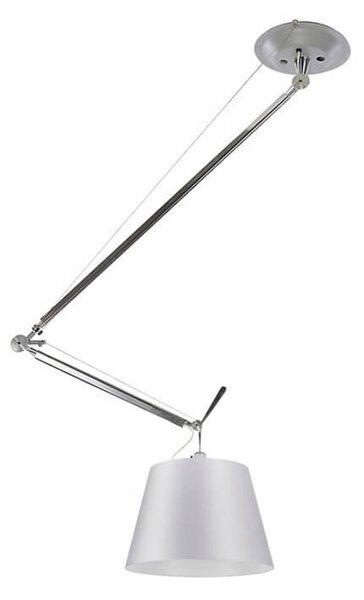 Závěsná svítidlo Artemide, Šedá, Obývací pokoj, Hliník
