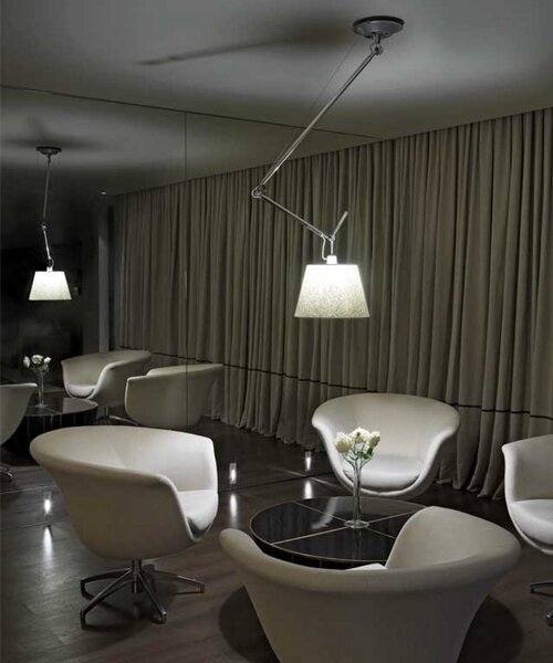 Závěsná svítidlo Artemide, Metalická, Obývací pokoj, Hliník