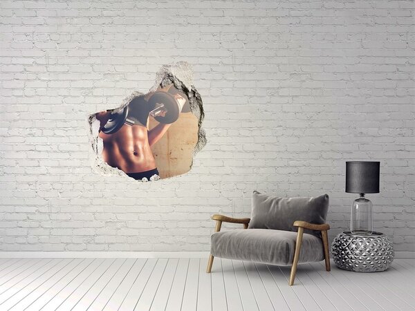 Fototapeta díra na zeď 3D Svaly nd-p-65860174