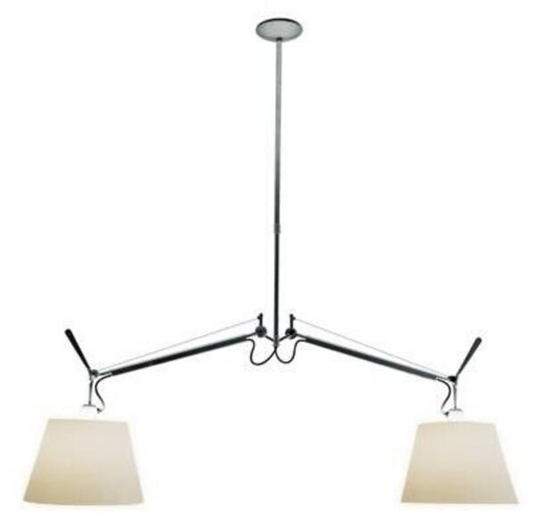 Závěsná svítidlo Artemide, Béžová, Jídelna, Hliník