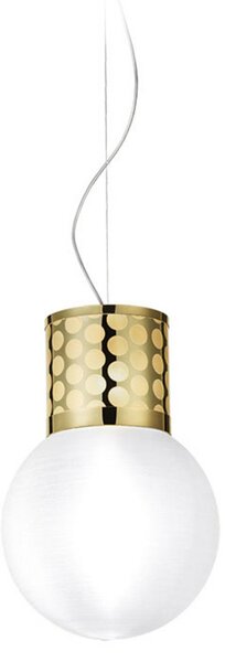 Závěsná svítidlo Slamp, Zlatá / mosazná, Obývací pokoj, Plast