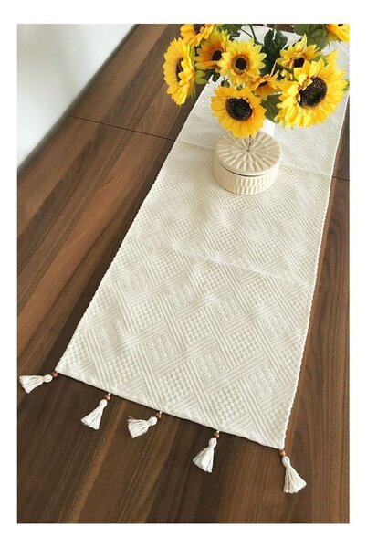 Běhoun na stůl z Bio bavlny 40x130 cm – Mila Home