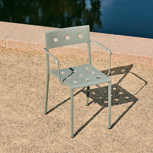 HAY Zahradní židle Balcony Armchair, Desert Green