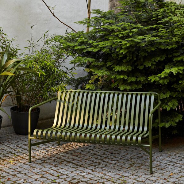 HAY Zahradní lavice Palissade Dining Armrest, Olive