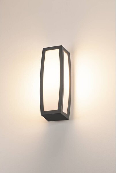 LA 230045 Venkovní svítidlo MERIDIAN BOX nástěnná antracit 230V E27 20W I - BIG WHITE (SLV)