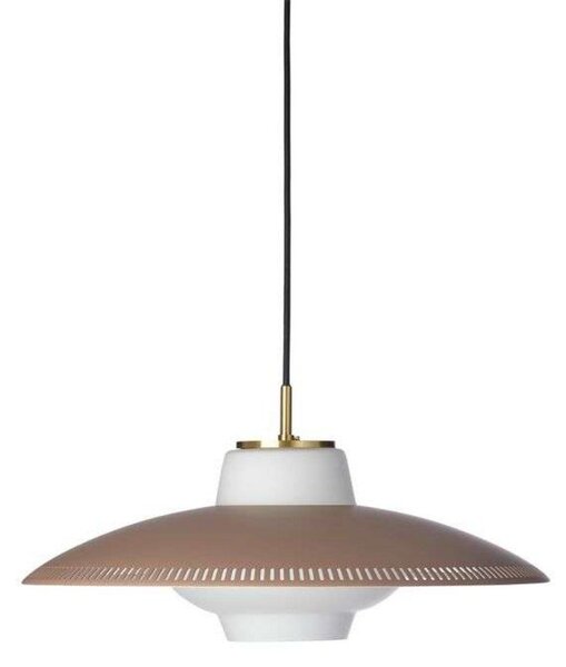 Závěsná svítidlo Warm Nordic, Opal Shade, stmívatelné, Hnědá / Rezavá, Jídelna, Kov, Skandinávský