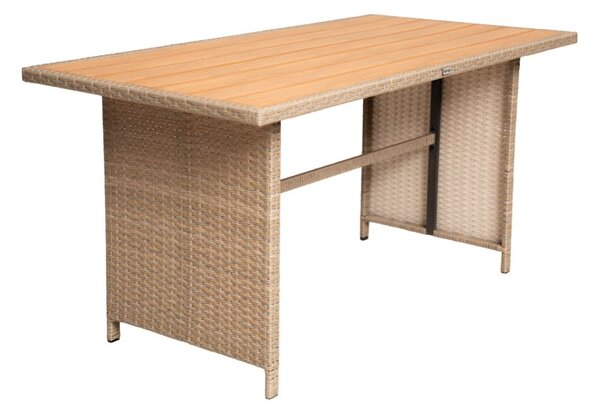 Furnigo Ratanový set Sevilla - béžový/béžové polštáře