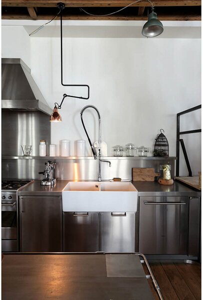 Stropní Lampa Lampe Gras, Měděná, Obývací pokoj, Kov, Design