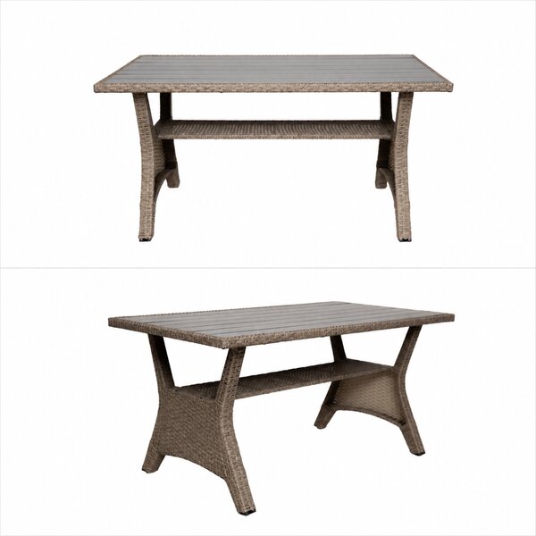 Furnigo Ratanový set Cordoba - krémový/sivé podušky