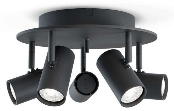 Stropní Lampa Belid, stmívatelné, Černá, Obývací pokoj, Kov