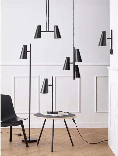 Stolní lampa Woud, Černá, Obývací pokoj, Kov