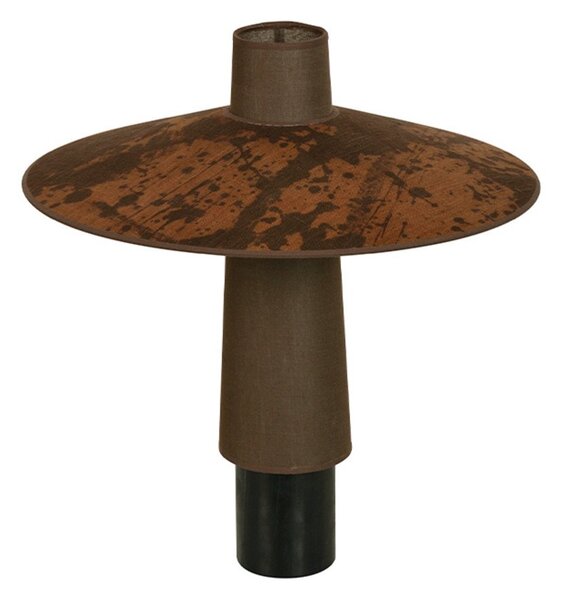 Stolní lampa Forestier, Thésée, Hnědá / Rezavá, Obývací pokoj, Tkanina / Textil, Boho