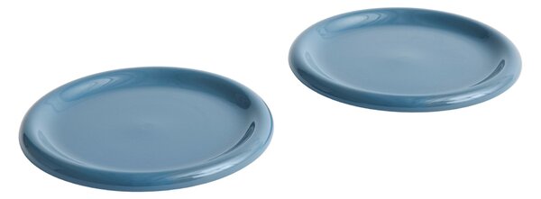 HAY Sada talířů Barro Ø24, Dark Blue, 2ks