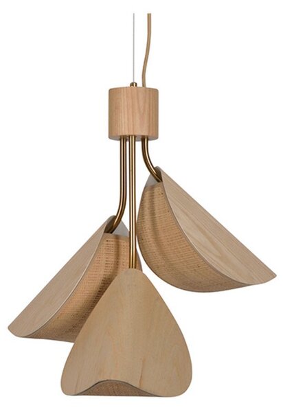 Závěsná svítidlo Forestier, Lys, stmívatelné, Dřevo, Obývací pokoj, Ostatní, Design