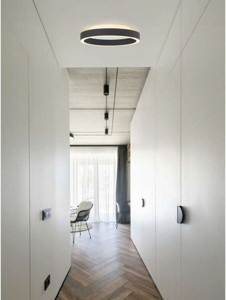 Stropní Lampa Halo Design, stmívatelné, Černá, Ložnice, Plast