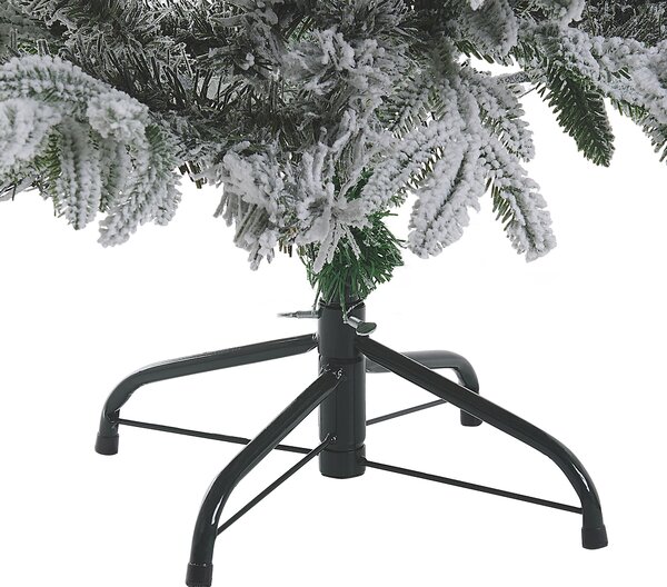 Zasněžený umělý vánoční stromeček FORAKER 120 cm Bílá
