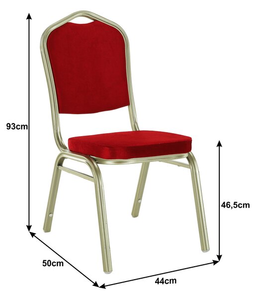 HezkýNábytek.cz Jídelní židle Zoni (bordó + šampaňské). 794707