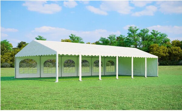 Párty stan 8x12m MAX 2m - ohnivzdorný barva Bílá