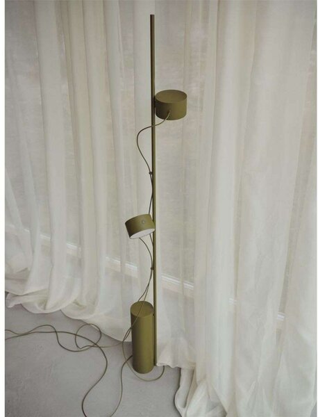 Stojací Lampa Muuto, stmívatelné, Hnědá / Rezavá, Obývací pokoj, Kov