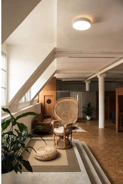 Stropní Lampa SLV, stmívatelné, Bílá, Obývací pokoj, Hliník