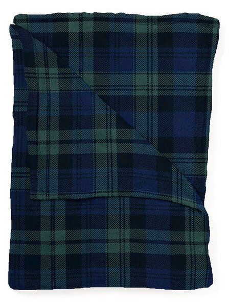Deka Scot Ornkey zelená / modrá, károvaná