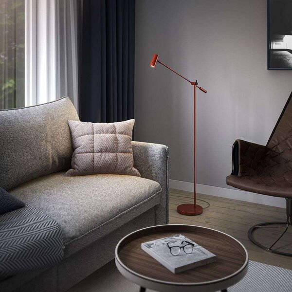 Cato Stojací Lampa Dim. Blank Ruby Červená/Matný Černá