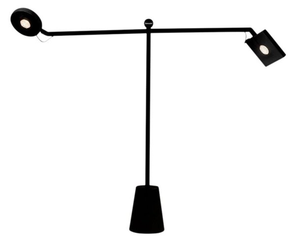 Stolní lampa Artemide, Černá, Obývací pokoj, Hliník