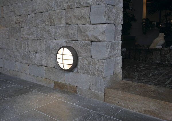 LA 229085 Venkovní svítidlo BULAN mřížka nástěnná antracit 230V E27 2x25W - BIG WHITE (SLV)
