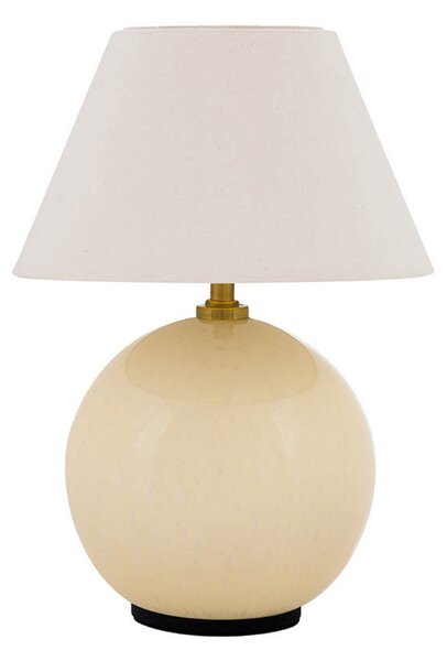 Stolní lampa Globen Lighting, IRIS, stmívatelné, Béžová, Obývací pokoj, Sklo, Vintage