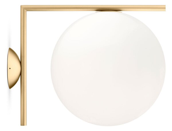 Nástěnná Svítidla FLOS, IC C/W2, stmívatelné, Zlatá / mosazná, Obývací pokoj, Kov, Design