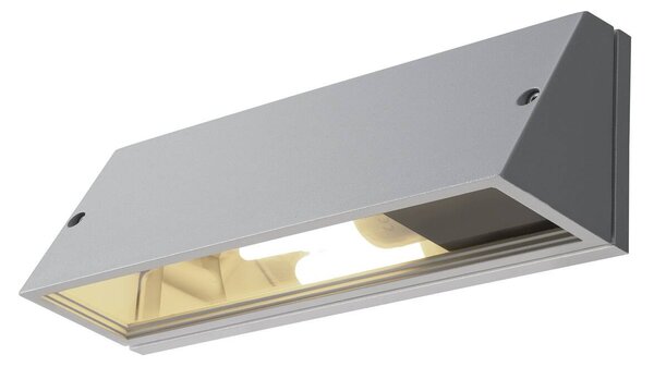 LA 230034 Venkovní svítidlo PEMA čtvercová nástěnná stříbrnošedá 230V E27 - BIG WHITE (SLV)