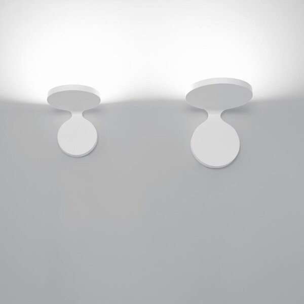 Nástěnná Svítidla Artemide, Rea 17, Bílá, Obývací pokoj, Kov, Design