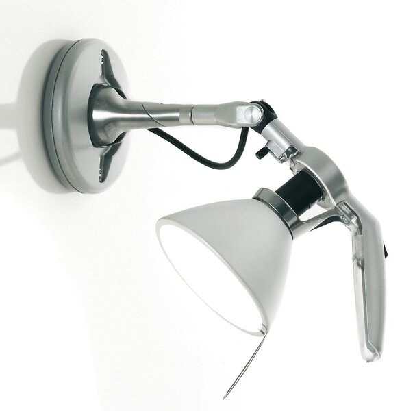 Nástěnná Svítidla Luceplan, Fortebraccio, stmívatelné, Metalická, Obývací pokoj, Kov, Design