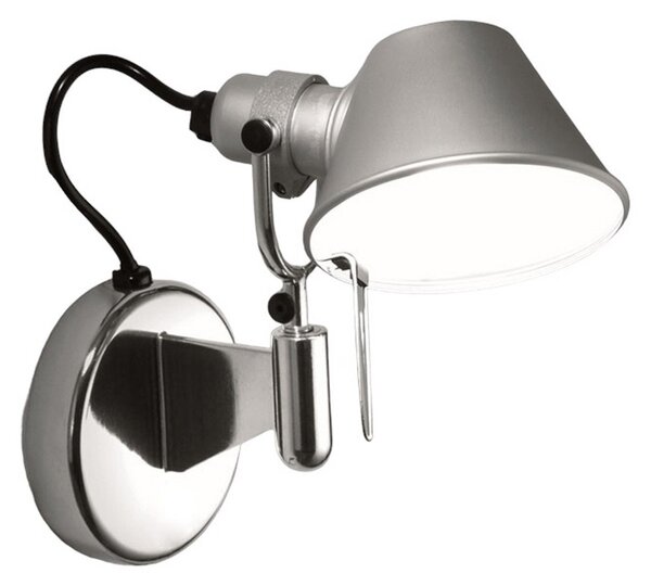 Nástěnná Svítidla Artemide, Tolomeo Micro Faretto, Metalická, Obývací pokoj, Kov, Design