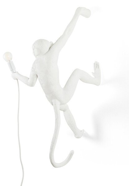 Stolní lampa SELETTI, Monkey Lamp, Bílá, Obývací pokoj, Plast, Design