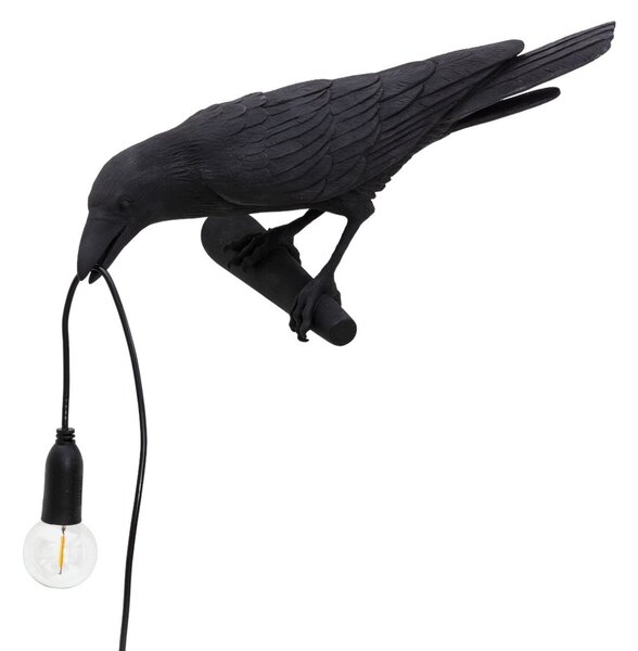 Stolní lampa SELETTI, Bird Lamp, Černá, Obývací pokoj, Plast, Design