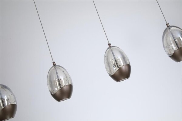 Searchlight 11140-4LT Stmívatelné LED svítidlo SEEDS oválná CHAMPAGNE skla