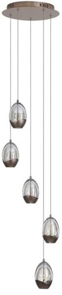 Searchlight 11141-5LT Stmívatelný LED lustr SEEDS oválná CHAMPAGNE skla