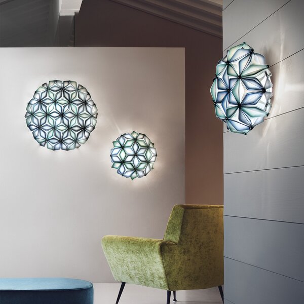 Stropní Lampa Slamp, La Vie, stmívatelné, Modrá, Obývací pokoj, Plast, Design