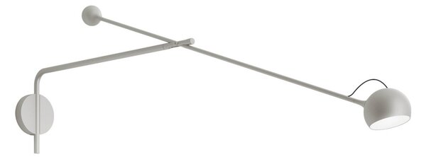 Nástěnná Svítidla Artemide, Ixa, stmívatelné, Šedá, Obývací pokoj, Kov, Design