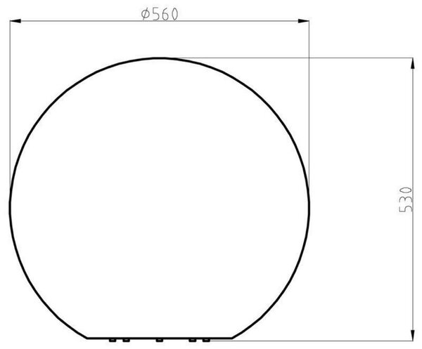 IMPR 836931 Venkovní koule 56cm - DEKOLIGHT
