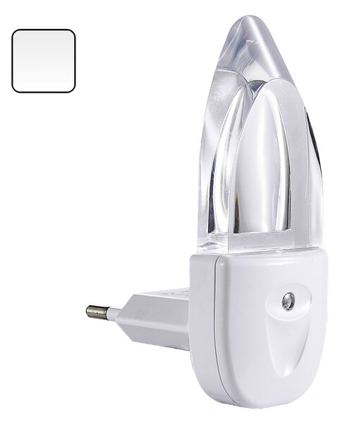 MINI LIGHT noční svítidlo do zásuvky se soumrakovým senzorem LED 0,3W IP20, bílé