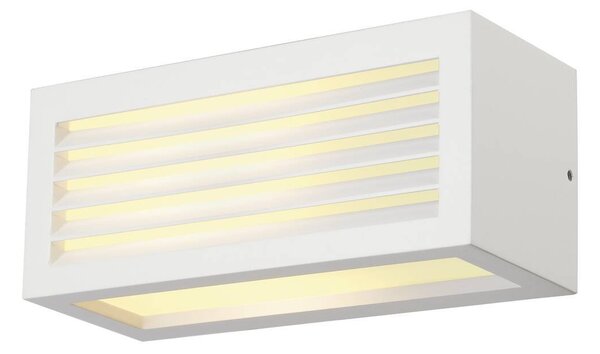 LA 232491 Venkovní svítidlo BOX-L E27 nástěnná bílá 230V E27 18W IP44 - BIG WHITE (SLV)