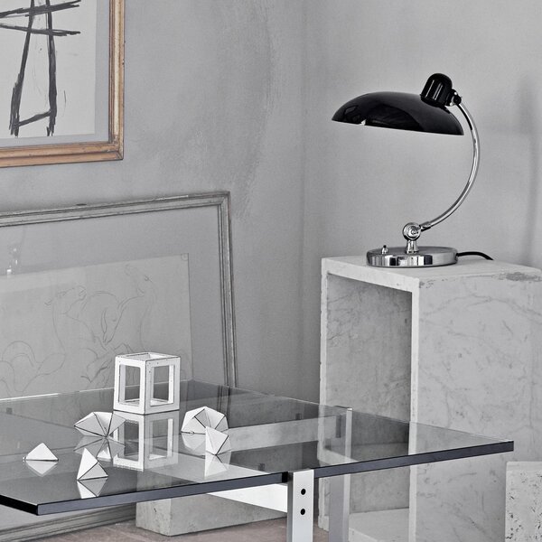 Stolní lampa FRITZ HANSEN, Kaiser Idell 6631-T Luxus, Černá, Obývací pokoj, Kov, Design