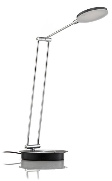 Stolní lampa Lucande, Ensley, stmívatelné, Černá, Obývací pokoj, Kov, Moderní