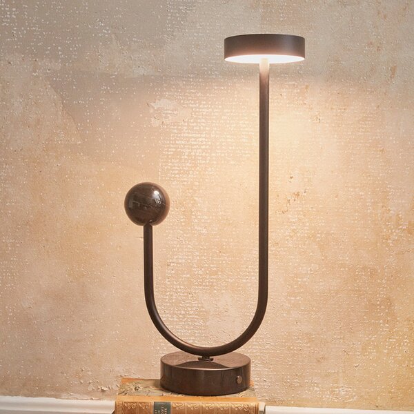 Stolní lampa AYTM, Grasil, Černá, Obývací pokoj, Kov, Design