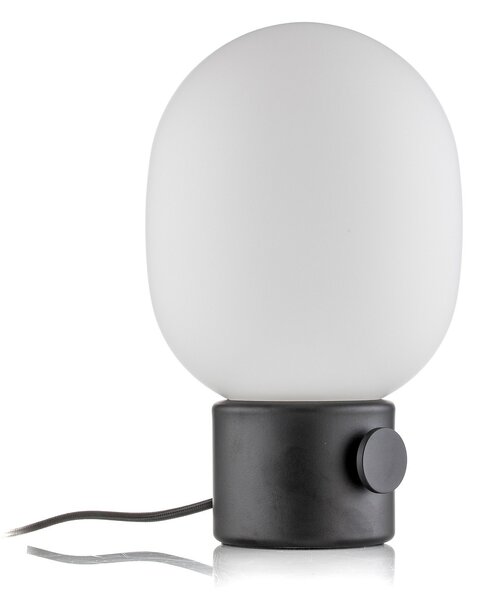 Stolní lampa Audo Copenhagen, JWDA, stmívatelné, Černá, Obývací pokoj, Sklo, Design